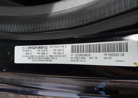 2012 Dodge Avenger Se from USA, damaged, VIN 1C3CDZAB2CN266105